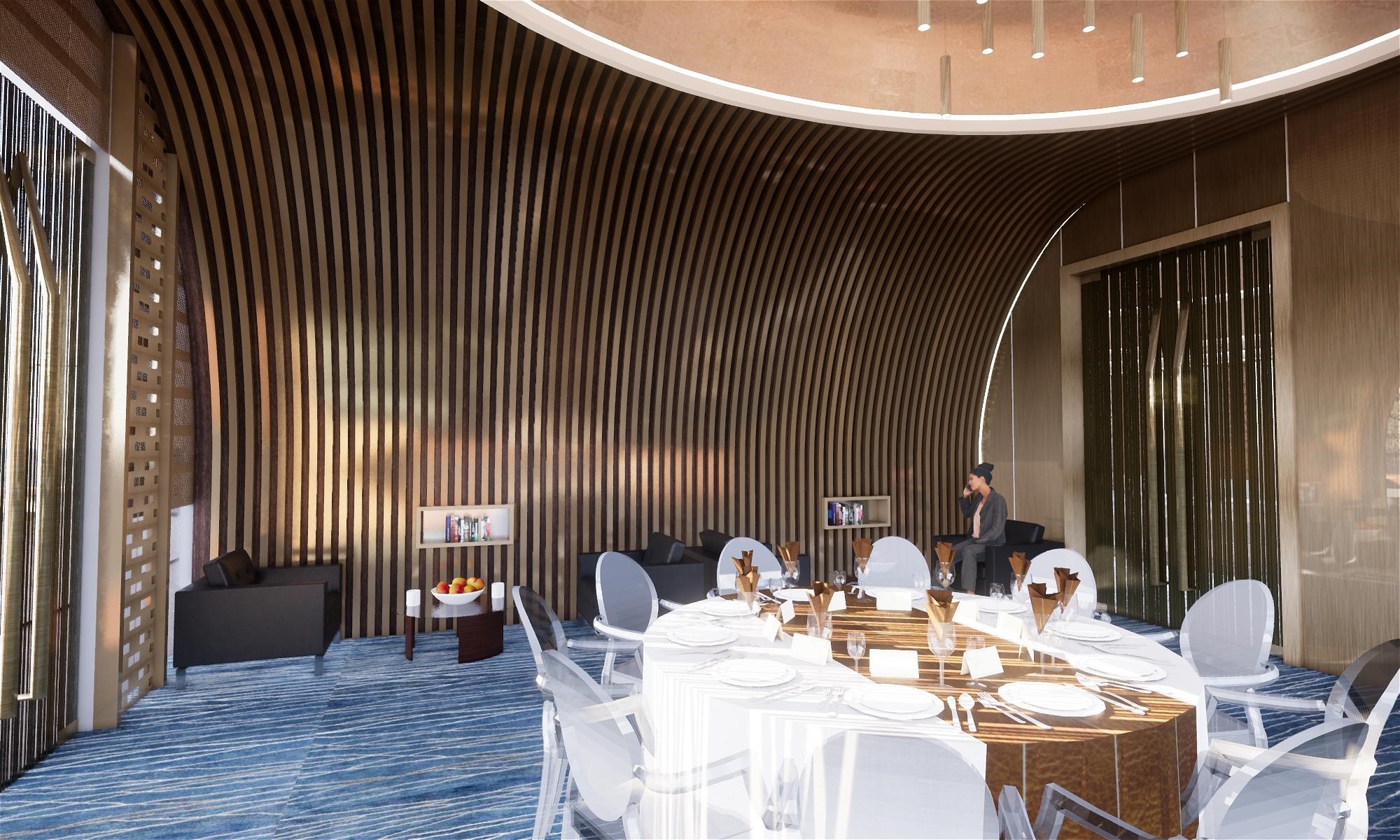 Thiết kế không gian nhà hàng đẹp, sang trọng giúp thu hút thực khách đến dùng bữa